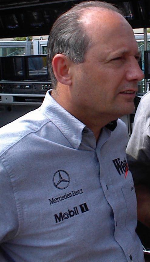 McLaren team principal Ron Dennis at the 2000 Monaco Grand Prix, won by McLaren driver David Coulthard; event portrait