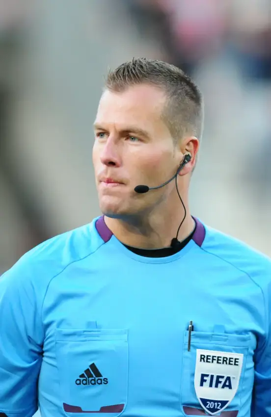 MAKKELIE Danny refereeing an international match in 2012